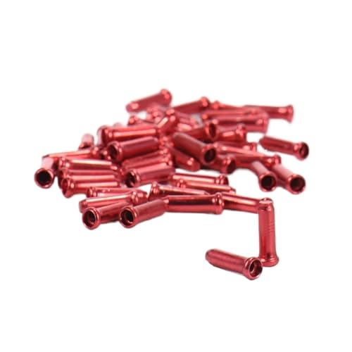 20/50�� �A���~���� ���]�ԃP�[�u���G���h�L���b�v �u���[�L�V�t�^�[���C���[�ی�p(50PCS red)