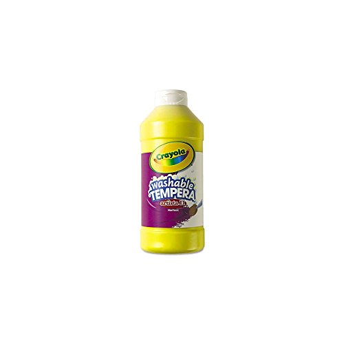 Peinture détrempée jaune lavable Crayola 473 ml pour activités créatives et fêtes