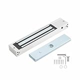 280 kg Zugangskontrollsystem Einzeltür, oberflächenmontiertes magnetisches Türschloss für Bürogebäude, Wohnkomplexe, Einzelhandel, Räumlichkeiten, Fabrikwerkstätten (Silber)