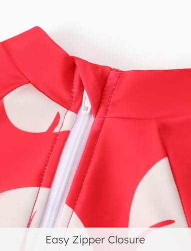 Image of Disney Frozen Stitch Princess Minnie Mouse Girls Swimsuit Long Sleeve Rashguard UPF 50 One Piece Bathing Suit Size 3M-13Y