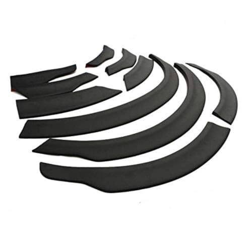 ITrims Car Accessories for Subaru Forester 2013 2014 2015 2016 2017 Fender Flares Exterior Front & Rear Fender Flares Wheel Arch Extension Cover Trim Black Plastic 10PCS