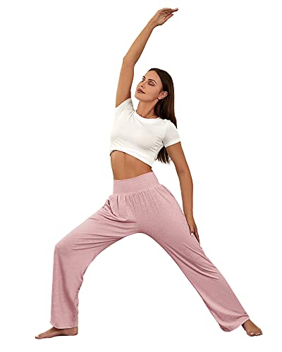 Neer 3 Pcs Women's Wide Leg Yoga Pant Comfy Loose Sweatpants High Waist Lounge Casual Athletic Pant Workout Joggers Pant (As1, Alpha, X_L, Regular, Regular, Black, Dark Gray, Pink) #TOP6