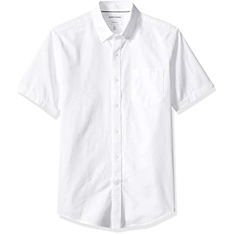 Chemise Oxford Amazon Essentials Blanc Cover