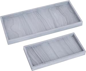 RDAHSUEHH Hitzebeständiges Silikon Kosmetiktablett Grau 30x12,5cm