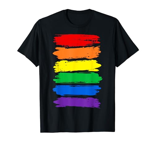 Regenbogenfahne Vintage LGBTQ Regenbogen Herren Damen Kinder T-Shirt