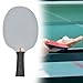 Zxpjkyu Table Tennis Racket Blade Iron Bottom Plate Sturdy Wood Handle Athlete Pingpong Racket Blade for Game Casual Playing Indoor, Horizontal Board