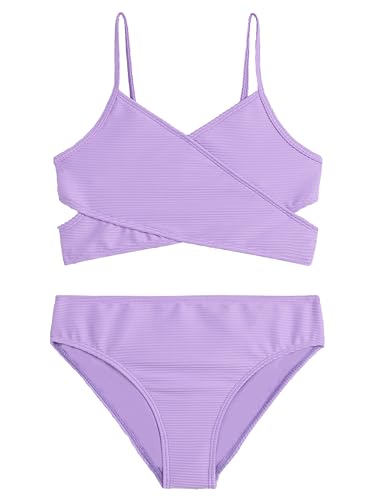 Image of Kanu Surf Girls' Coral Reef Beach Sport Wrap Around Bikini 2-piece Swimsuit