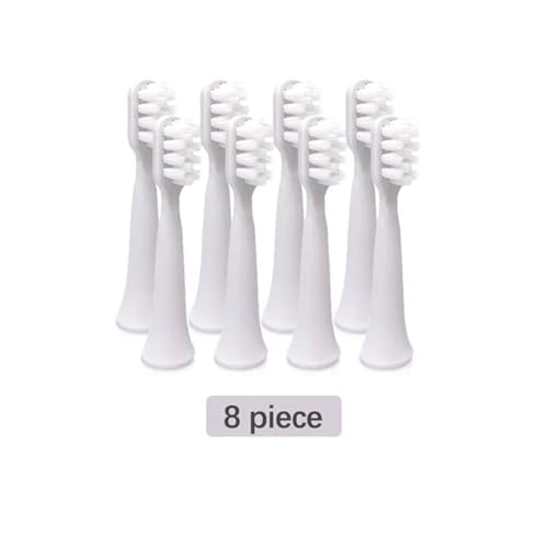 Testine compatibili con Xiaomi Mijia T100 Testina for spazzolino Sbiancamento dei denti Testine for spazzolino elettrico Mi Smart (Color : 8Pcs)