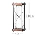 Large Fillable Hourglass Timer, Empty Hourglass Decorative Wooden Sandglass Clear