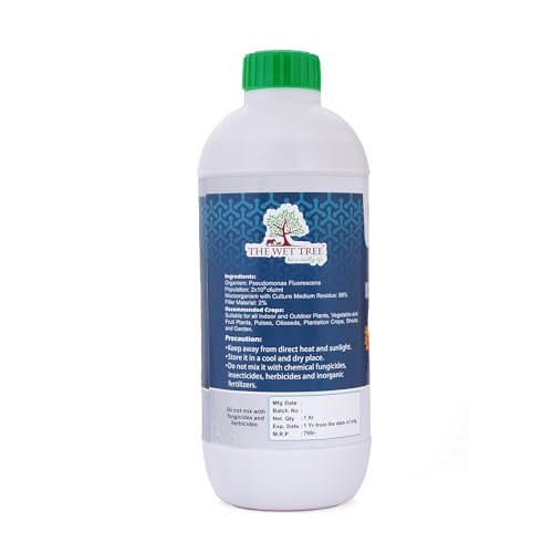 Image of Pseudomonas fluorescens Liquid Bio fertilizer | Plant Growth Promoter & Disease Suppressor | Organic Solution for Soil Health & Root Development (1LTR)