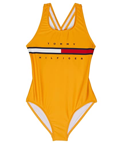 Tommy Hilfiger Girls One-Piece Swimsuit with UPF 50+ Sun Protection, Quick Drying Bathing Suit