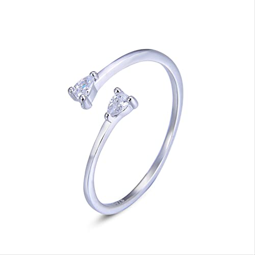 Anneaux pour engagement en cristal à porter au quotidien ou pour un grand mariage