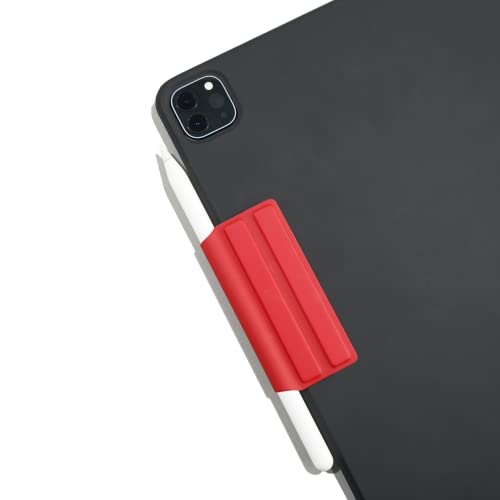 OFA Pencil Holder Case Compatible with Pencil 1st/2nd/Pro, Functional, Foldable, Built-in Magnetics Cover Accessories, Apple Pencil 2nd / Pro Wireless Charging, Red