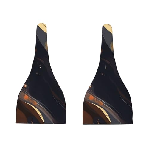 Newborn Baby Hat, Dark Medium Print Soft Top Knot Beanie Cap, Cute Baby Headwear for 0-6 Months3