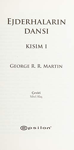 Buz ve Atesin Sarkisi 5. Kitap - Ejderhalarin D... [Turkish] 9944826979 Book Cover