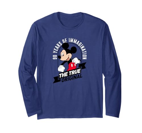 T-shirt Disney Mickey Mouse True OG 90th Anniversary noir à manches longues