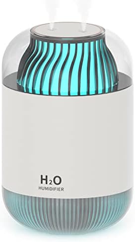 Humidifiers for Bedroom, 1000mAh Cool Mist Humidifier, Portable USB Personal Desktop Small Humidifier for Baby Travel Office Home, 4 Mist Modes, Ultrasonic Quiet, White