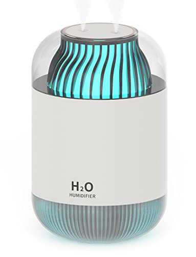 Humidifiers For Bedroom, 1000Mah Cool Mist Humidifier, Portable Usb Personal Desktop Small Humidifier For Baby Travel Office Home, 4 Mist Modes, Ultrasonic Quiet, White #TOP13