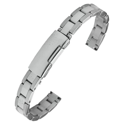 Bracelet de montre acier inoxydable femme 6mm 8mm 10mm bracelet de rechange métal