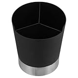 Design À Trois Compartiments: Chaque compartiment permet de séparer distinctement les différents types d'ustensiles, évitant l'encombrement et maintenant un espace propre et bien organisé pour le rangement des accessoires de cuisine ou de bar
