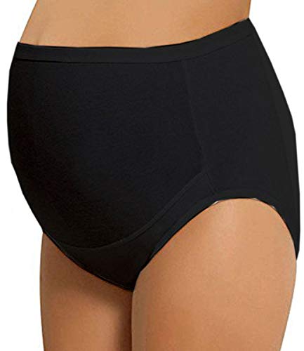 Preisvergleich Produktbild Nbb Lingerie 3er Pack Schwangerschafts Slips Umstandskleidung Unterwäsche Unterhosen Ums tandsmode Baumwolle(XL, 3xSchwarz)