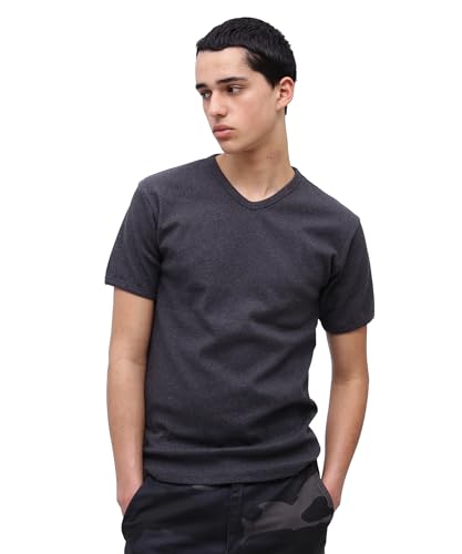 ［アヴィレックス］ 公式 Tシャツ半袖 (抗菌) (防臭) DAILY RIB V-NECK TEE 6143501 メンズ