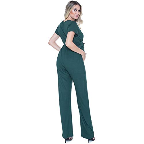 MACACÃO GESTANTE AMAMENTAÇÃO VISCOLYCRA VERDE - P >