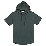 Le sweat à capuche de sport est équipé d'une poche kangourou spacieuse sur le devant, dans laquelle de petits objets peuvent être rangés. La capuche a un cordon de serrage pour que vous puissiez ajuster librement l'ouverture de la capuche.Sweat a capuche gym manche courte présente de nombreux éléments de design classiques tels que :coton, capuche, poche. Il peut être utilisé comme cadeau pour divers festivals tels que l'anniversaire, Noël, la Saint-Valentin, la fête des pères, etc.
