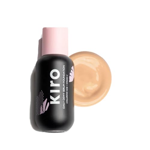 Image of Kiro Daily Dewy Serum Liquid Foundation - Peachy Ivory, 30ml | Infused With Hyaluronic Acid, Niacinamide, and Vitamin C | Ultra Lightweight, Waterproof, and Hydrating | For All Skin Types