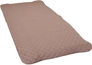 【正規品 日本イオン協会認定】色選べる ハイグレード すごい敷きパッド 日本製 テイジン お家で岩盤浴 遠赤外線 マイナスイオン 冷えがある方に 綿100% 洗える 天然素材 オールシーズン 玉川温泉 ラドン浴 天然ラドン ラジウム 鉱石 北投石 ベッドパッド (チョコ)