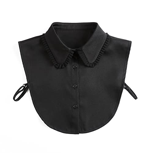 Image of Fake Collar Detachable Half Shirt False Collars Chiffon Dickey Collar for Blouse Dresses