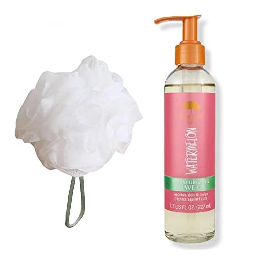T H Tree Hut Watermelon Bare Shave Oil Set! Includes Shave Oil and Loofah! Formulated With Real Sugar, Certified Shea Butter And Watermelon! Soothes Skin and Moisturizes! (Watermelon Bare)