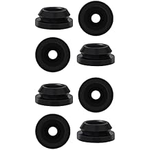 8pcs RV Stove Top Grommets, RV Stove Grommet Kit for Magic Chef and for Atwood Stove Grates Black Rubber Grommet for RV Stove-Effectively Reduce Scratches