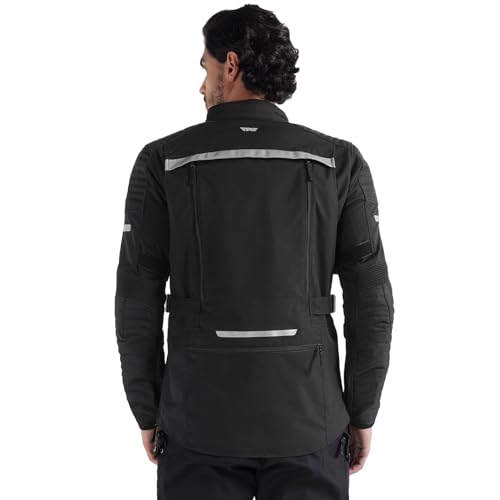 Image of Royal Enfield Nirvik V3 Riding Jacket | Protection: RE Ergo Pro Tech CE Level 2 at Shoulders & Elbows | Norman Tech CE Level 2 back protector, & XY CE Level 1 chest protectors | BLACK L