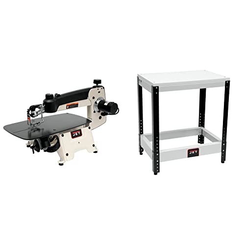 Image of JET JWSS-18B, 18-Inch Scroll Saw, 120V 1PH (727300B) and Universal Benchtop Machine Table (728100)
