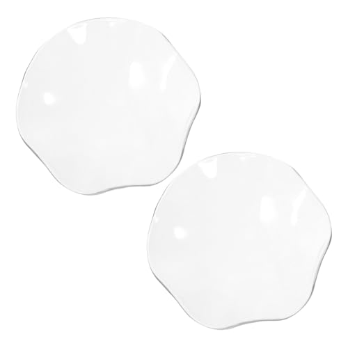 WEKADRIN Piatto Portacandele Per Olio in Vetro Resistente, Ciotola Per Olio Per Lampada Aromaterapia, Set 2 Pezzi Per Uso Quotidiano e Facile Sostituzione