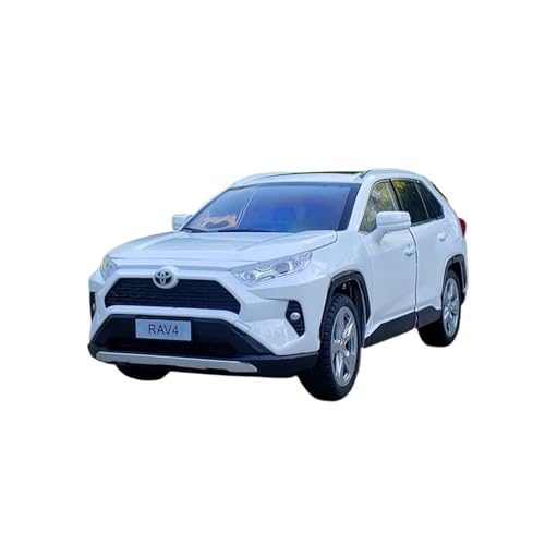 RLIUFEI para Vehículo Todoterreno Rongfang 1: 24, Modelo De Coche, Vehículo Ligero Y De Sonido Regenerativo Multifuncional(White)