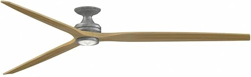 Miniatura 12 de Fanimation Spitfire - Ventilador de techo de 3 aspas de 19.42 pulgadas de alto y 96 pulgadas de ancho con acabado negro y cuchillas de koa, kit de