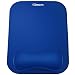 Gimars Large Smooth Superfine Fibre Gel Memory Foam Ergonomic Mouse Pad Wrist Rest Support - Blue Mousepad for Laptop, Computer, Gaming, Office - Comfortable for Easy Typing and Pain Relief