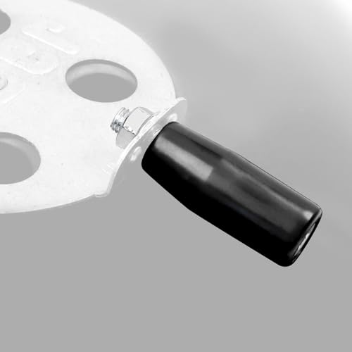 Cool Touch Damper Handle Compatible For Weber Smokey Mountain WSM Kettle Grill,Knob BBQ Smoker Damper Thumb Handle With M8 Male Threaded Stem,Including Step Drill Bit For DIY Installation Convenience