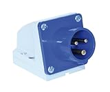 tomacorriente de 220 voltios - 1 polo + N + PE REV Ritter 0510615555 - Toma de Corriente para caravanas (16 A, 220 V)