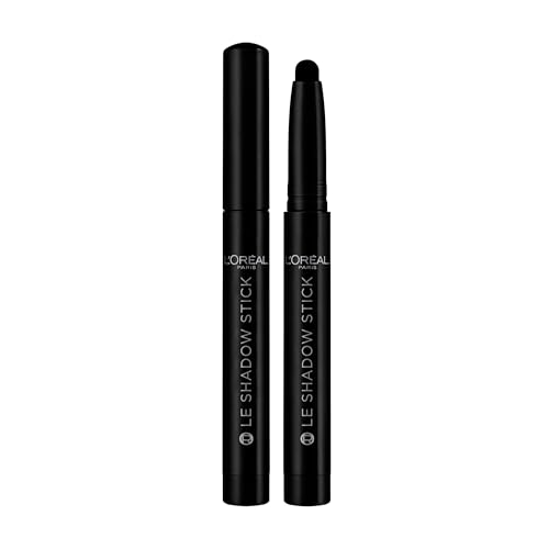 L’Oréal Paris Infallible, Shadow Stick, Ombretto in Stick, Sguardo Intenso in un Gesto, Texture Cremosa, Finish Brillante, Facile da Sfumare, Tonalità: All Night Black 490, 1,4 gr