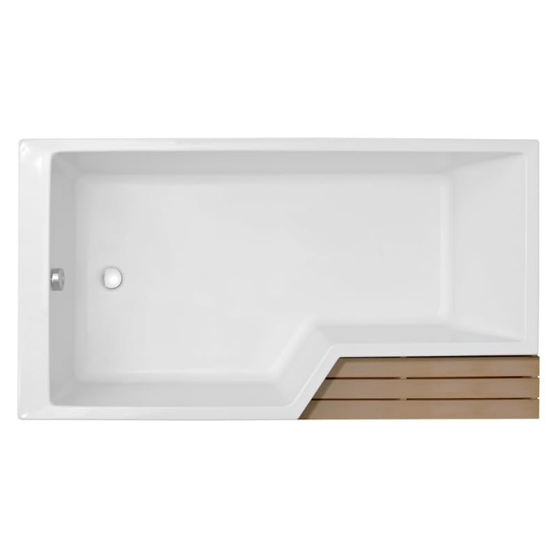 Pack baignoire bain douche 180 x 90 JACOB DELAFON Neo version gauche + pare bain chromé