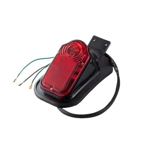 Arrière rouge moto clignotant 12V pour remplacer un feu stop défectueux