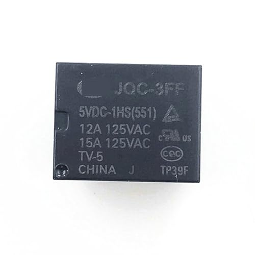 Relés JQC-3FF-5VDC-1HS 15A de 4 pines componentes para sustitución de relé miniatura