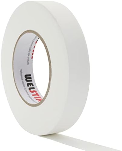 WELSTIK 50mm X 30.2m Black Matt Cloth Gaffer Tape, Non-Reflective, Easy to Rip
