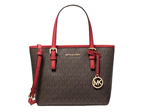 Borsa tote con stampa logo tela 89,4% tela rivestita/9,6% poliestere/1% poliuretano Hardware color oro 10,75 