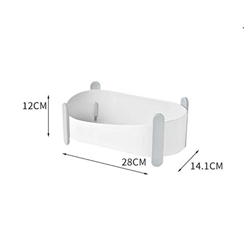 Ensemble d'étagères murales rectangulaires pour étagère de rangement de cuisine blanche
