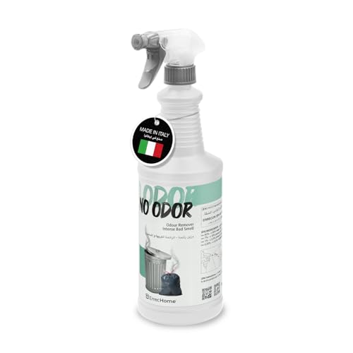 ErrecHome No Odor Odour Eliminator Removes All Unpleasant Smells from Hard Surfaces Rubbish Bins Food Waste Containers Sewers Gyms and Kitchens 1 L Bottle