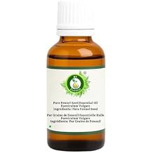 R V Essential Pure Fennel Seed Essential Oil 5ml 0.169oz- Foeniculum Vulgare 100% Pure and Natural Therapeutic Grade